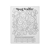 Bloc-note Avocado Cute Mood Tracker Daily Moods Tracking (Tourné)