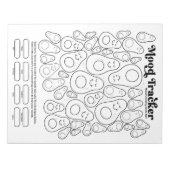 Bloc-note Avocado Cute Mood Tracker Daily Moods Tracking (Devant)