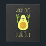 Bloc-note Avocado Rock Out Avec Votre Guac Out<br><div class="desc">Avocado Rock Out Avec Votre Guac Out</div>