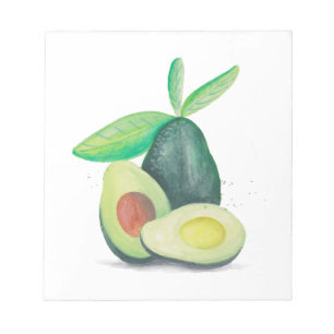 Bloc-note Avocados à vie morte dessinés à la main