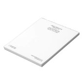 Bloc-note Avocat juridique et professionnel classique en dro (Tourné)