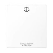 Bloc-note Avocat professionnel branché (Devant)
