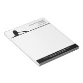 Bloc-note Avocats de Gavel Noir & Blanc (Incliné)