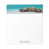 Bloc-note Azure Ocean Sandy Beach Photo (Devant)
