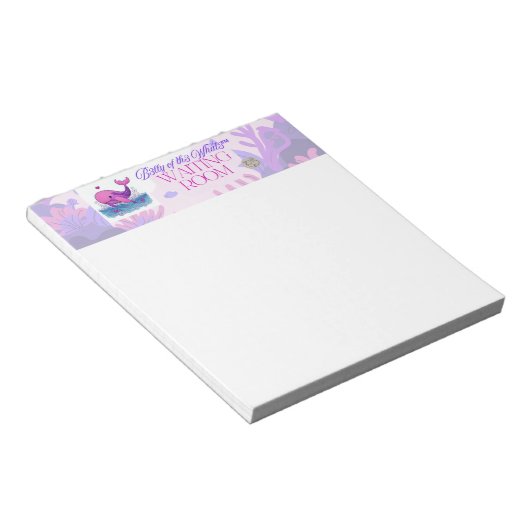 Bloc-note B3lly of th3 Whal3 Waiting Room notepad (Incliné)