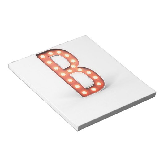 Bloc-note B Ampoule Marquee Monogram (Incliné)
