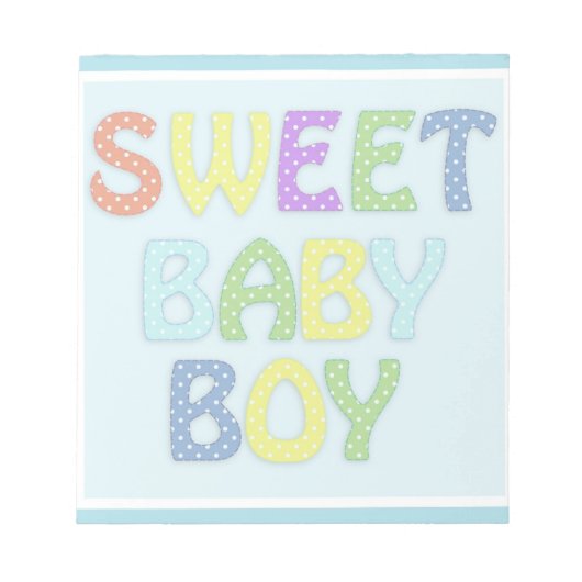 Bloc-note Baby Boy (Devant)