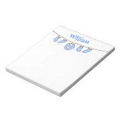 Bloc-note Baby Boy Laundry C'est un garçon ! Nom personnalis (Tourné)