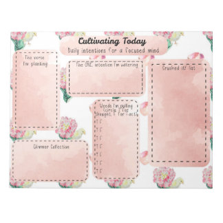 Bloc-note Baby Chick Fresh Spring Mindset Daily Intention