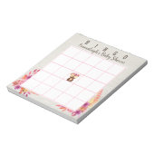 Bloc-note Baby shower Autumn Forest Animal Bingo Jeu (Tourné)