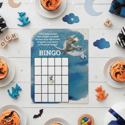 Bloc-note Baby Shower Bingo Dragon Knight