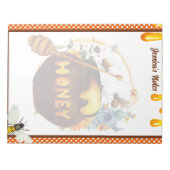 Bloc-note Baby shower d'abeille douce (Devant)