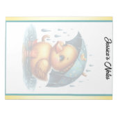 Bloc-note Baby shower de canard en caoutchouc (Devant)