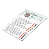 Bloc-note Baby shower Devinez Qui Joue Cow Calf Farm (Incliné)