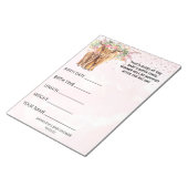 Bloc-note Baby shower Guesses Jeu Vache Highland Rose (Incliné)