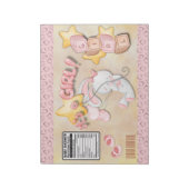 Bloc-note Baby shower rose Fête Chip Sac Enveloppeurs Faveur (Tourné)