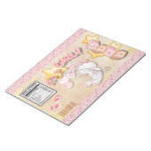 Bloc-note Baby shower rose Fête Chip Sac Enveloppeurs Faveur (Incliné)