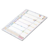 Bloc-note Baby Weekly Planificateur Pastel Blue Theme (Incliné)