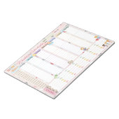 Bloc-note Baby Weekly Planificateur Pastel Pink Theme (Incliné)