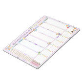 Bloc-note Baby Weekly Planificateur Pastel Purple Thème (Incliné)