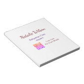 Bloc-note Babysitter garderie nounou ajouter nom détails q (Incliné)