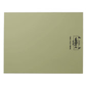 Bloc-note Badge de pêcheur de combat de l'Alaska (Devant)