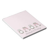 Bloc-note Bague de Champagne en verre Diamond Rose Mariage (Incliné)