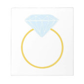 Bloc-note bague en diamants (Devant)