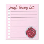 Bloc-note Baies de canneberges de la Nouvelle-Angleterre (Devant)