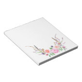 Bloc-note Baies florales rose Peach Bleu (Incliné)