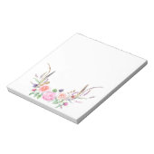 Bloc-note Baies florales rose Peach Bleu (Tourné)