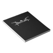 Bloc-note Baignade Heartbeat Équipe Baignade Femmes Filles (Incliné)