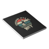 Bloc-note Baignade Me Donne Mal Humide Gag De Bain Amusant P (Incliné)