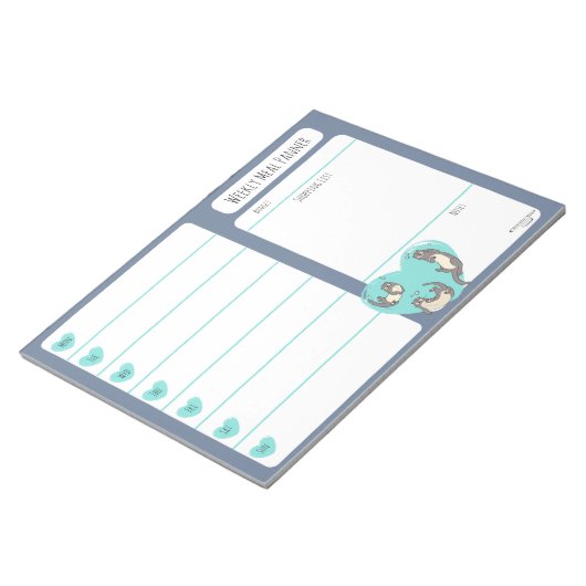 Bloc-note Baignade River Otter Ordinateur portable hebdomada (Incliné)