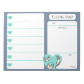 Bloc-note Baignade River Otter Ordinateur portable hebdomada (Devant)