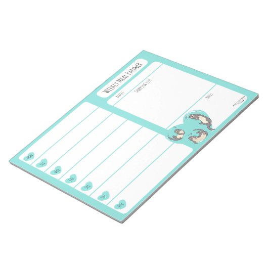 Bloc-note Baignade River Otter Ordinateur portable hebdomada (Incliné)