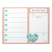 Bloc-note Baignade River Otter Ordinateur portable hebdomada (Devant)