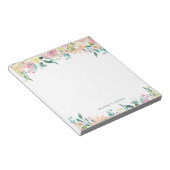 Bloc-note Baisse d'aquarelle florale (Incliné)