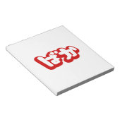 Bloc-note BAKA ば か ~ Folie en Hiragana japonais Script (Incliné)