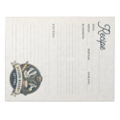 Bloc-note Bakery Pastry Chef Baking Recipe Page Cookbook (Devant)