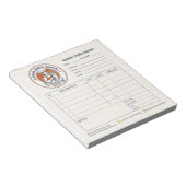Bloc-note Bakery Pastry Chef Invoice Sale Order Form Receipt (Incliné)