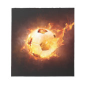 Bloc-note Bal de football en feu (Devant)