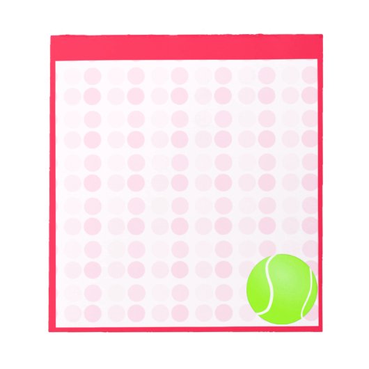 Bloc-note Bal De Tennis (Devant)