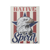 Bloc-note Bald Eagle Esprit autochtone (Tourné)