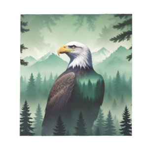 Bloc-note Bald Eagle Faune Animal Nature Environnement Art