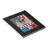 Bloc-note Bald Eagle Merica 4 juillet (Incliné)