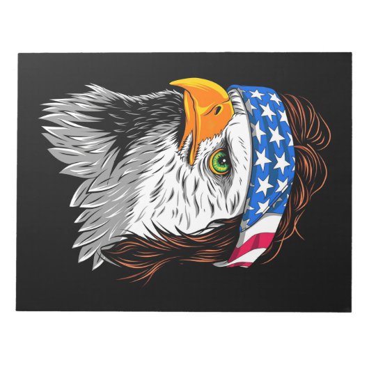 Bloc-note Bald Eagle Mullet USA (Devant)