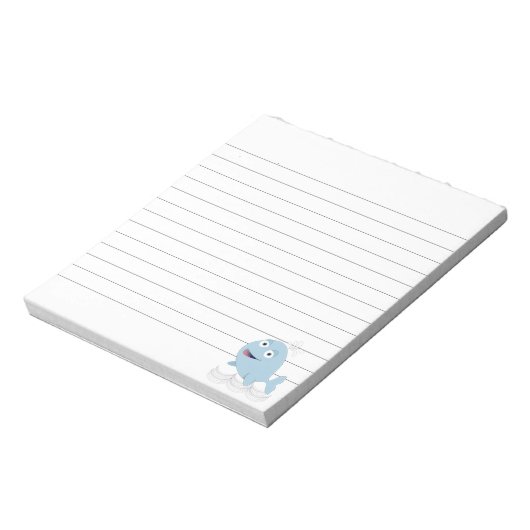 Bloc-note Baleine bleue sur mesure (Tourné)