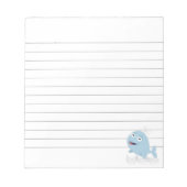 Bloc-note Baleine bleue sur mesure (Devant)