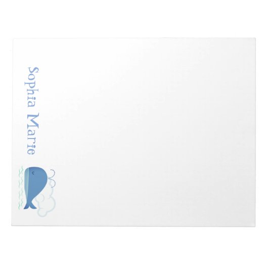 Bloc-note Baleine détendue (Devant)